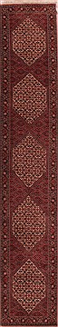 Persian sarouk Red Runner 13 to 15 ft Wool Carpet 17059