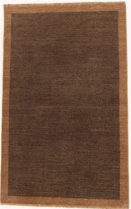 Gabbeh Black Hand Knotted 40 X 66  Area Rug 250-17061 Image 0