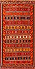 Kilim Orange Hand Knotted 58 X 100  Area Rug 400-17062 Thumb 0