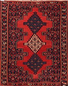 Kilim Red Hand Knotted 3'0" X 4'0"  Area Rug 400-17063