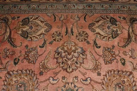 Tabriz Purple Square Hand Knotted 97 X 114 Area Rug 400-17071 Image 10