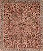 Tabriz Purple Square Hand Knotted 97 X 114  Area Rug 400-17071 Thumb 3