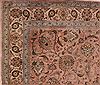Tabriz Purple Square Hand Knotted 97 X 114  Area Rug 400-17071 Thumb 4