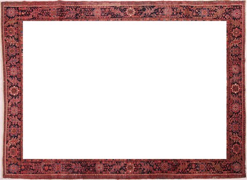 Heriz Red Hand Knotted 101 X 137 Area Rug 400-17072 Image 3