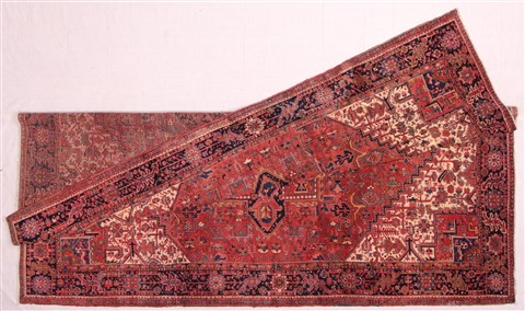 Heriz Red Hand Knotted 101 X 137 Area Rug 400-17072 Image 4