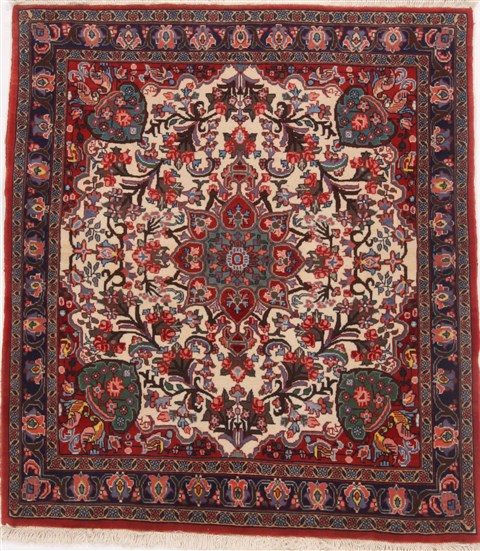Bidjar Beige Hand Knotted 40 X 47  Area Rug 251-17080 Image 0