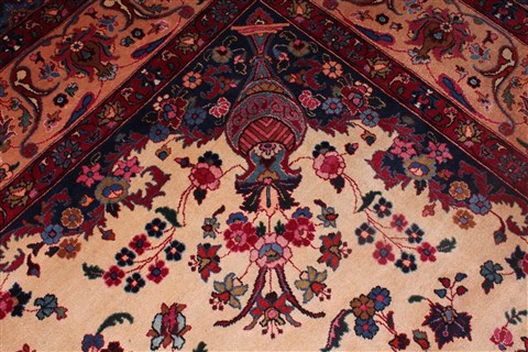 Mashad White Hand Knotted 101 X 130 Area Rug 400-17082 Image 18