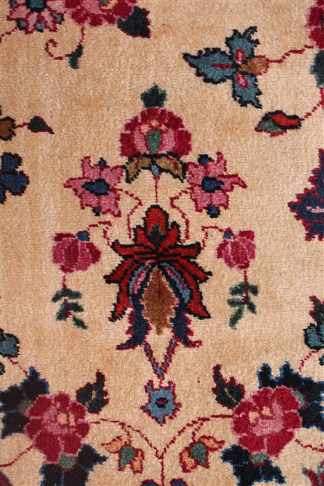 Mashad White Hand Knotted 101 X 130 Area Rug 400-17082 Image 19