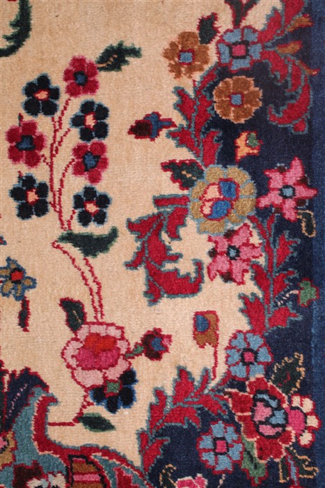 Mashad White Hand Knotted 101 X 130 Area Rug 400-17082 Image 21