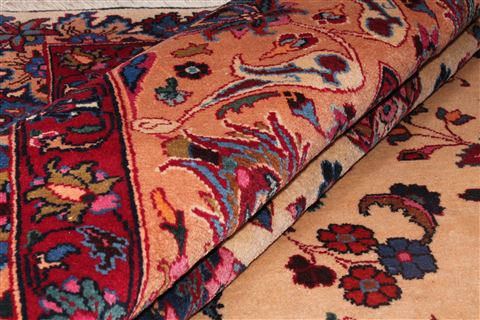 Mashad White Hand Knotted 101 X 130 Area Rug 400-17082 Image 4