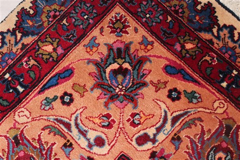 Mashad White Hand Knotted 101 X 130 Area Rug 400-17082 Image 23