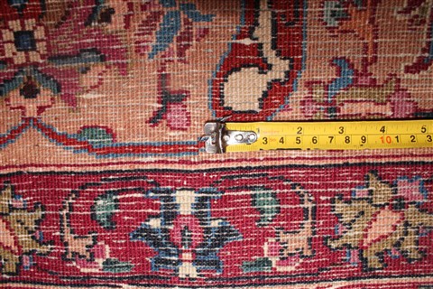 Mashad White Hand Knotted 101 X 130 Area Rug 400-17082 Image 25