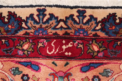 Mashad White Hand Knotted 101 X 130 Area Rug 400-17082 Image 26