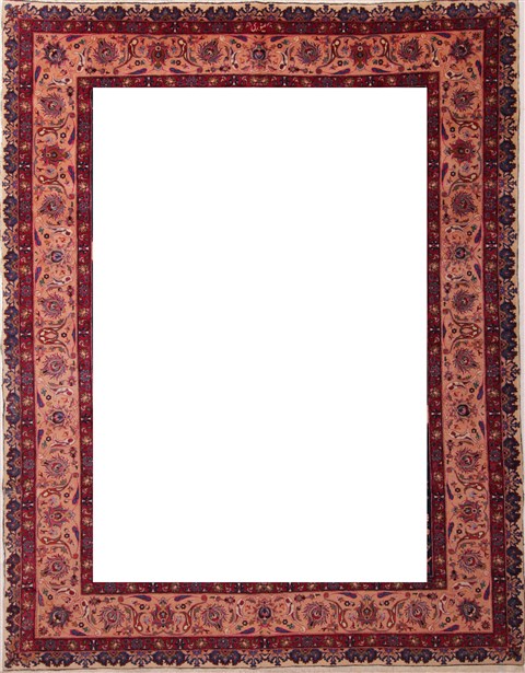 Mashad White Hand Knotted 101 X 130 Area Rug 400-17082 Image 6