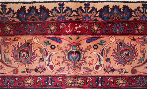 Mashad White Hand Knotted 101 X 130 Area Rug 400-17082 Image 11