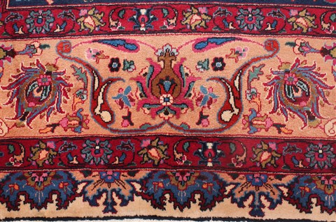 Mashad White Hand Knotted 101 X 130 Area Rug 400-17082 Image 12