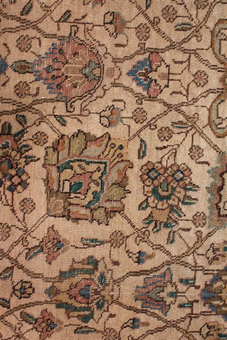 Tabriz White Square Hand Knotted 910 X 113 Area Rug 400-17083 Image 11