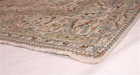 Tabriz White Square Hand Knotted 910 X 113 Area Rug 400-17083 Image 13
