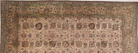 Tabriz White Square Hand Knotted 910 X 113 Area Rug 400-17083 Image 3