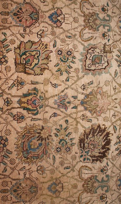 Tabriz White Square Hand Knotted 910 X 113 Area Rug 400-17083 Image 7