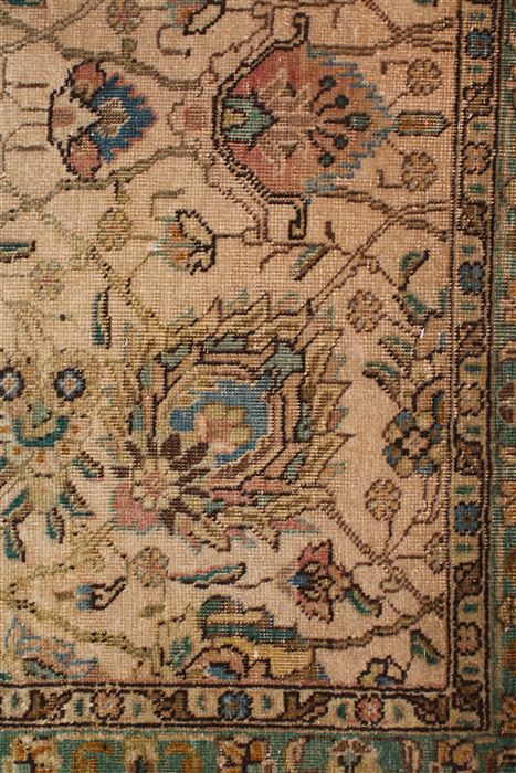 Tabriz White Square Hand Knotted 910 X 113 Area Rug 400-17083 Image 9