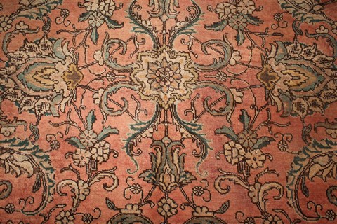 Tabriz Purple Hand Knotted 910 X 165 Area Rug 400-17091 Image 12