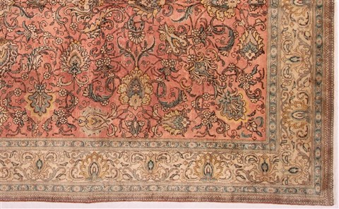 Tabriz Purple Hand Knotted 910 X 165 Area Rug 400-17091 Image 4