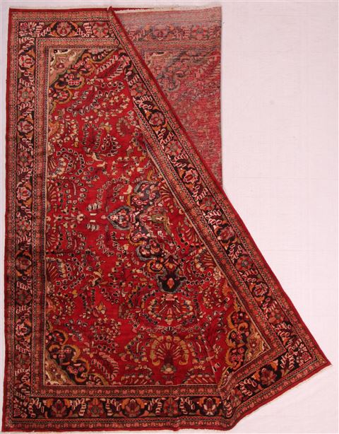 Lilihan Red Hand Knotted 102 X 126 Area Rug 400-17095 Image 1