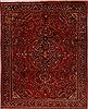 Lilihan Red Hand Knotted 102 X 126  Area Rug 400-17095 Thumb 0