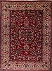 Yazd Red Hand Knotted 101 X 136  Area Rug 400-17097 Thumb 0