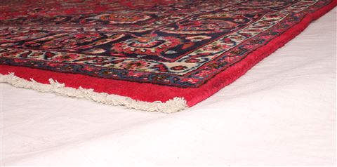 Mashad Purple Hand Knotted 98 X 126 Area Rug 400-17099 Image 14