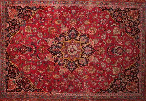 Mashad Purple Hand Knotted 910 X 135 Area Rug 400-17101 Image 4