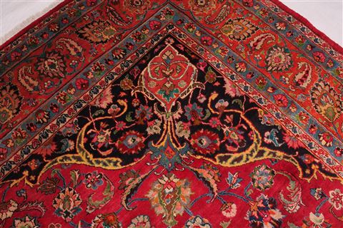 Mashad Purple Hand Knotted 910 X 135 Area Rug 400-17101 Image 5