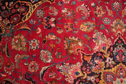 Mashad Purple Hand Knotted 910 X 135 Area Rug 400-17101 Image 6