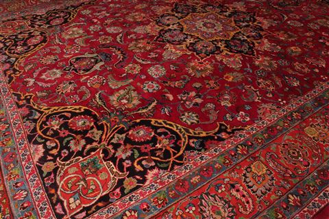 Mashad Purple Hand Knotted 910 X 135 Area Rug 400-17101 Image 7