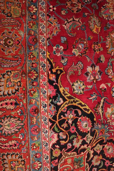 Mashad Purple Hand Knotted 910 X 135 Area Rug 400-17101 Image 9