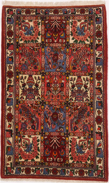 Bakhtiar Multicolor Hand Knotted 35 X 57  Area Rug 251-17102 Image 0