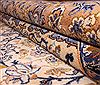 Kashan White Hand Knotted 101 X 130 Area Rug 400-17103 Thumb 4