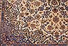 Kashan White Hand Knotted 101 X 130  Area Rug 400-17103 Thumb 8