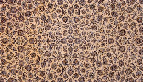 Kashan White Hand Knotted 911 X 135 Area Rug 400-17105 Image 4