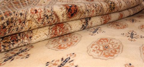 Bokhara Beige Hand Knotted 94 X 1110 Area Rug 400-17107 Image 4