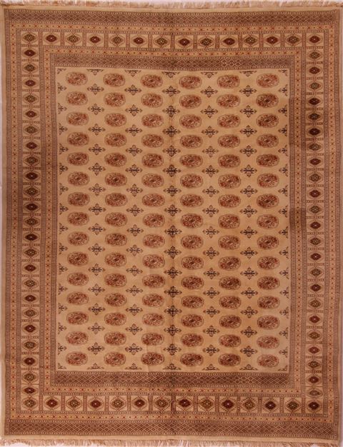 Bokhara Beige Hand Knotted 94 X 1110 Area Rug 400-17107 Image 0