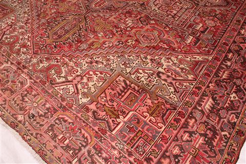 Heriz Red Hand Knotted 911 X 129 Area Rug 400-17112 Image 6