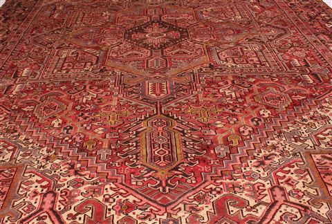 Heriz Red Hand Knotted 911 X 129 Area Rug 400-17112 Image 7