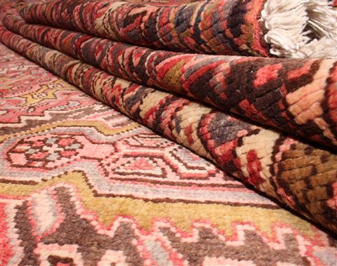 Heriz Red Hand Knotted 911 X 129 Area Rug 400-17112 Image 8