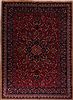 Mashad Red Hand Knotted 910 X 137  Area Rug 400-17114 Thumb 0