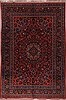 Mashad Red Hand Knotted 96 X 142  Area Rug 400-17115 Thumb 0