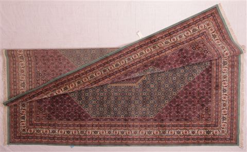 Bidjar Blue Hand Knotted 98 X 137 Area Rug 400-17118 Image 3