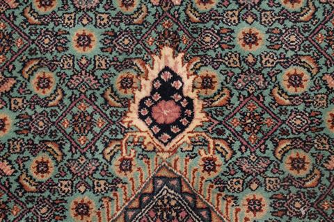 Bidjar Blue Hand Knotted 98 X 137 Area Rug 400-17118 Image 5