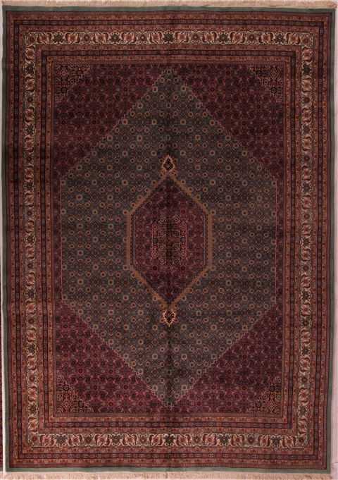 Bidjar Blue Hand Knotted 98 X 137 Area Rug 400-17118 Image 0